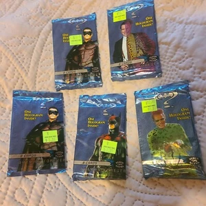 Batman Forever Fleer Ultra - 5 Pack Lot - Jim Carey - Riddler - Robin - Two-Face - Picture 1 of 2