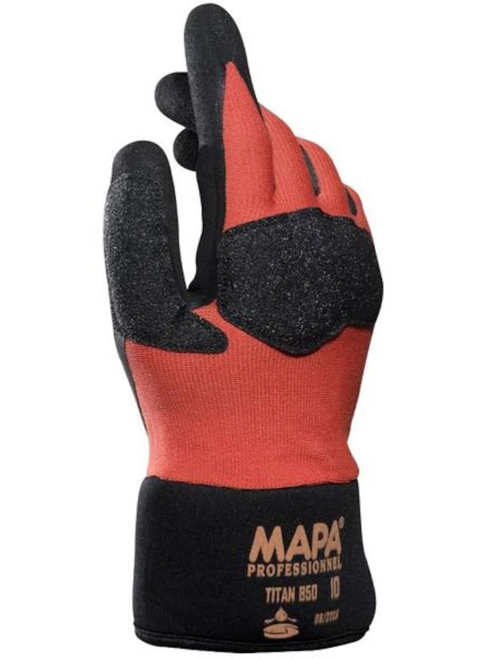 Mapa Krotech 851 Nitrile Coated Industrial Safety Workwear Gloves Size 11 New