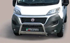 BULL BAR FRONT PROTECTION APPROVED STAINLESS D.63 FOR FIAT DUCATO 2014 > . - Picture 1 of 1