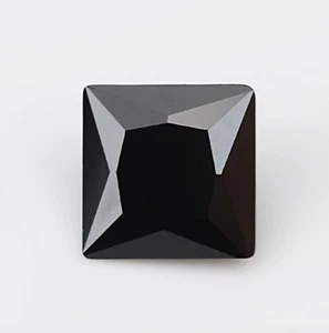 Zirkonia Quadrat Prinzessin facettiert CZ lose Steine 10 Farben (2x2mm-12x12mm) - Bild 1 von 26