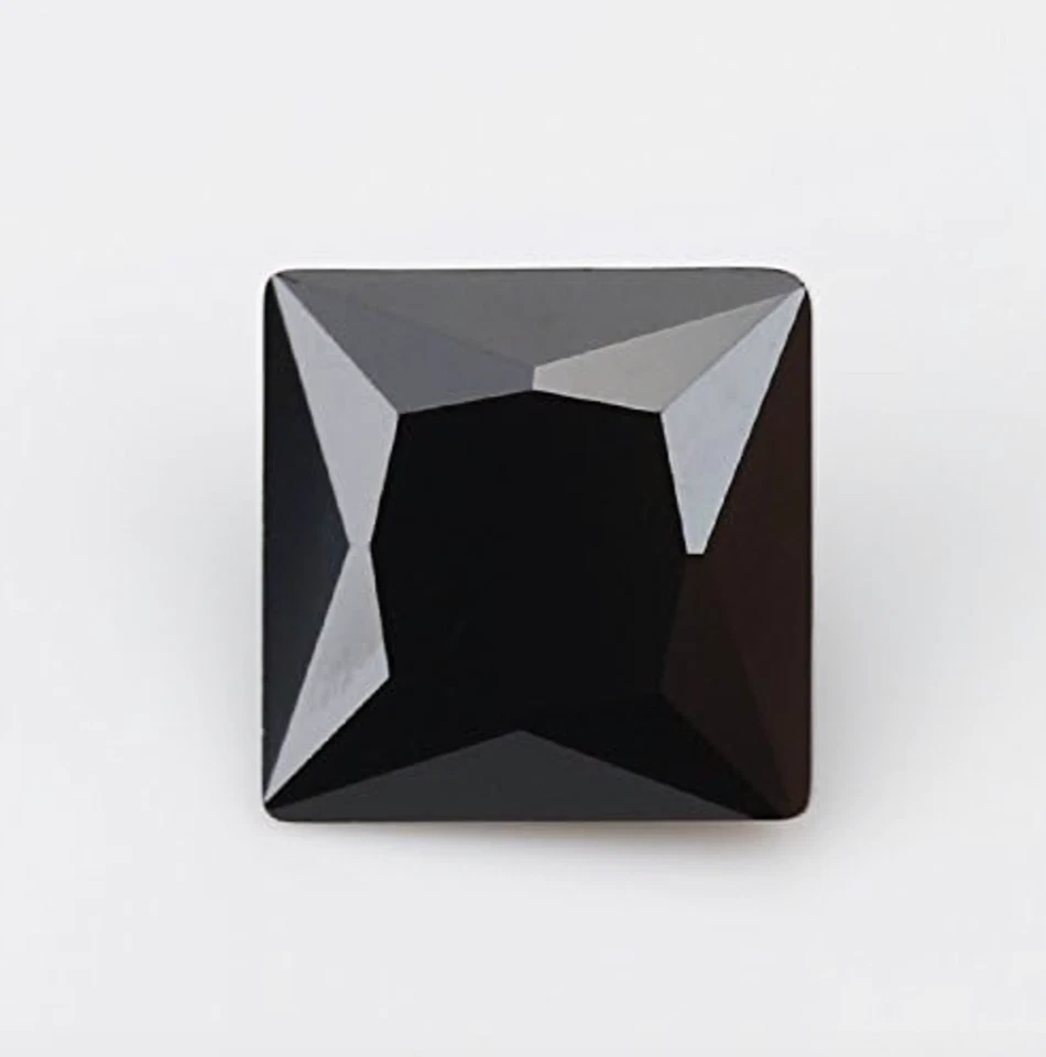 Piedras sueltas circonita cúbica cuadrada princesa facetada circonita cúbica 10 colores (2x2mm-12x12mm) Foto 1 de 1