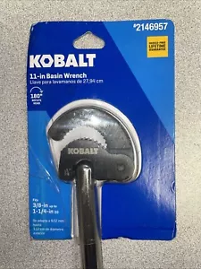 Kobalt 11” Basin Wrench Fits 3/8” up to 1 1/4” New in Original Package 2146957 - Picture 1 of 3