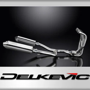 Kawasaki ZX-11 Ninja 1990-2001 Full Exhaust 4-2 13" Tri-Oval Stainless Mufflers - Foto 1 di 5