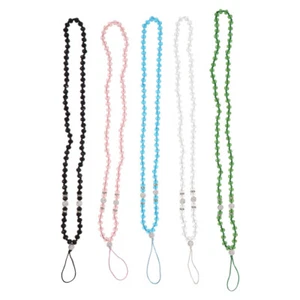 5 sztuk Łańcuszek na telefon komórkowy Miss Beaded Neck Strap Smycz komórkowa Naszyjnik - Zdjęcie 1 z 12