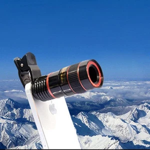 12 X Telephoto Mobile Phone Lens Telescopic Cellphone Smartphone with Tripod - Photo 1 sur 11