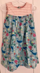Mini Boden Dress 2-3Y Short Sleeve Striped Top Fish Under the Sea Fun 2T / 3T  - Picture 1 of 4