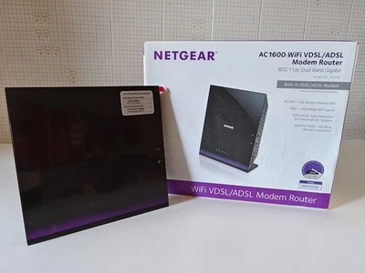 NETGEAR D6400 AC1600 WiFi VDSL/ADSL Modem Router Gigabit Ethernet WAN/LAN - Imagen 1 de 4