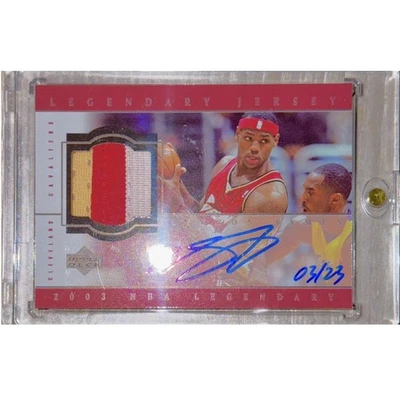 🔥Upper Deck 2003 Legendary Jersey Patch Auto Kobe Bryant {+🏀+} LeBron James - Image 1 of 3