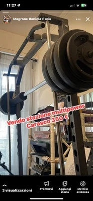 multipower palestra Altezza 210 Cm Larghezza 125 Cm Installazione Molto Semplice - Immagine 1 di 4