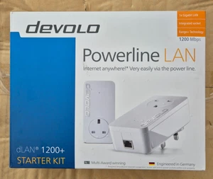 Devolo dLAN 1200+ WiFi ac Starter Kit Powerline LAN Adapters MT:2642 UK Plug - Imagen 1 de 7