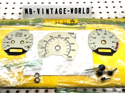 Genuine Mercedes C280 98-00 W202 SPORT instrument cluster WHITE 3 Face,4 Needle - Image 1 of 4