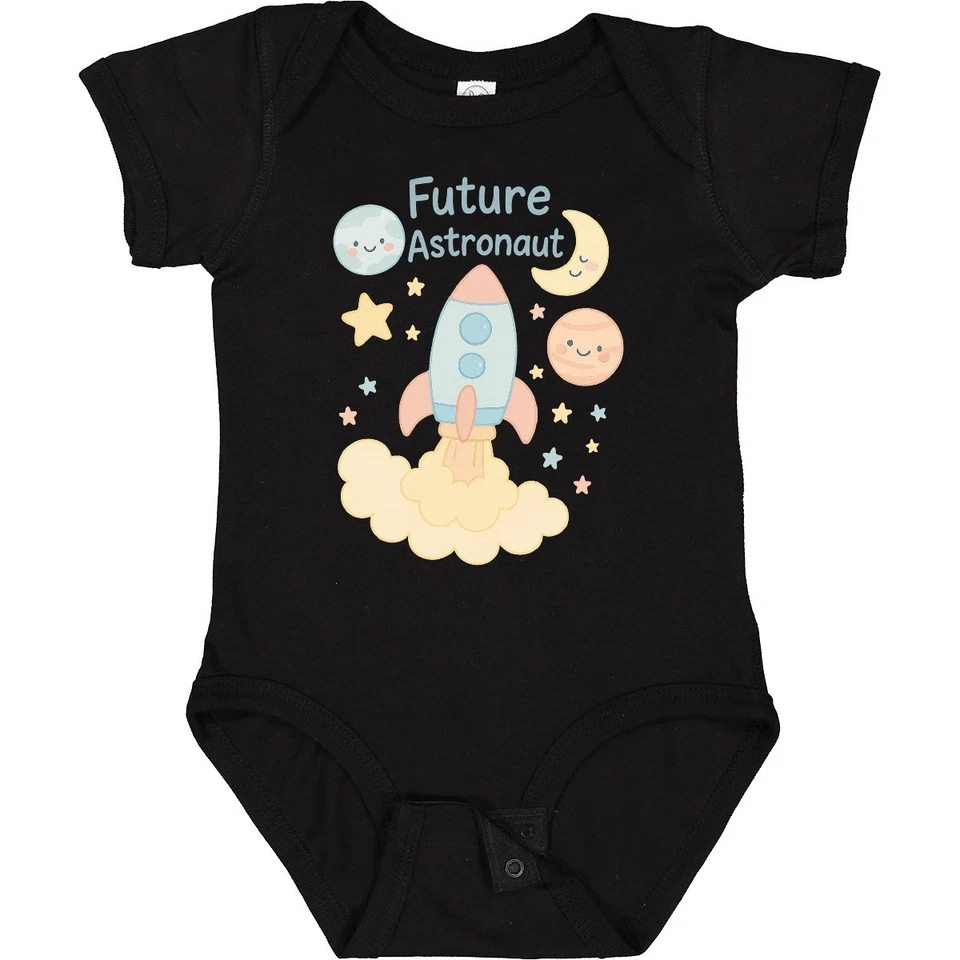 Inktastic Future Astronaut Rocket Moon And Stars Baby Bodysuit Kids Apparel - Image 1 of 1