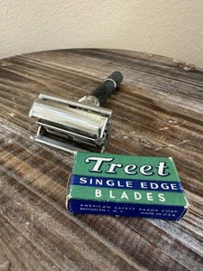 Vintage Gillette Super adjustable 109 ASafety Razor W 3 Adjustable Dial 1-9 - Picture 1 of 11