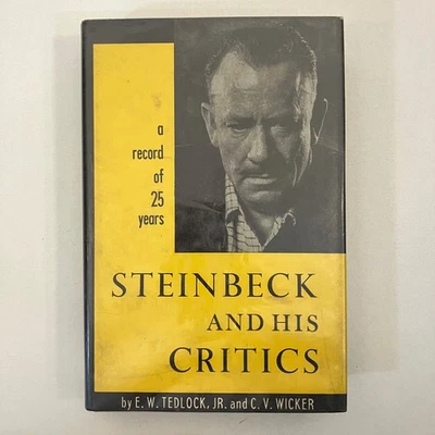 Steinbeck and His Critics A Record of 25 Years EX-LIBRARY 2nd Printing 1957 HCDJ - Image 1 of 4