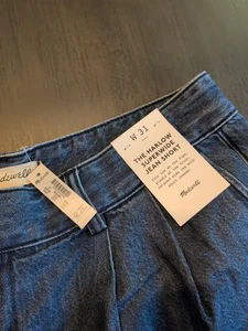 Madewell The Harlow Superwide Jean Shorts, Size 31, New With Tags - Picture 1 of 3