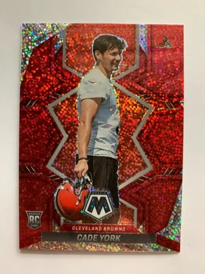 CADE YORK ROOKIE RED SPARKLE 2022 Panini MOSAIC BROWNS #399 RC - Image 1 of 2