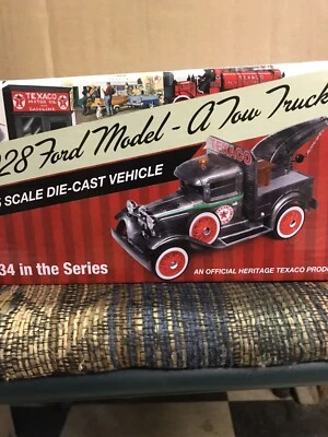 TEXACO 1928 FORD MODEL A WRECKER TOW TRUCK REGULAR EDITION - 2017 #34 in Series - Image 1 of 2