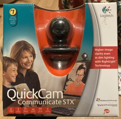 Logitech QuickCam Communicate STX Web Cam 961464-0403 new sealed Htf - Image 1 of 3
