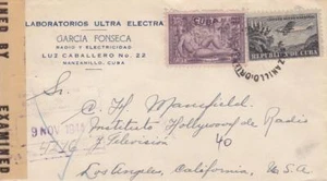 Manzanillo, Chile a Los Ángeles, CA, 1944, Correo Aéreo, Ver Observación (C1893) - Imagen 1 de 1
