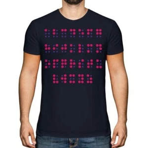 BRAILLE ALPHABET MENS T-SHIRT TEE TOP GIFT LETTERS UNIQUE - Picture 1 of 21