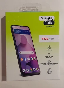 Straight Talk TCL 40 T (40T), 32GB, Black Prepaid Smart Phone, Locked to ST 🆕 - Picture 1 of 8