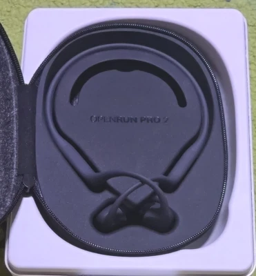 Shokz - OpenRun Pro 2 Auriculares deportivos de conducción ósea - Negros (S820) - Imagen 1 de 4