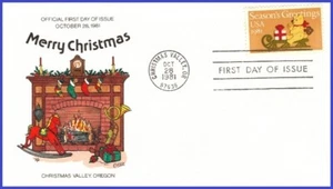 USA1 #1940 U/A COLLINS HAND PAINTED FDC   Christmas Teddy Bear and Sleigh - Picture 1 of 1
