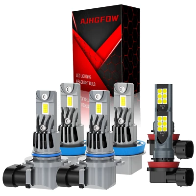 For Honda BR-V 2018-2019 LED Headlight Hi Lo Fog Light Bulb 6500K White Combo - Image 1 of 4