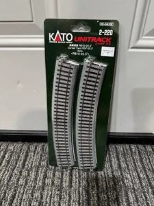 Código de calibre Kato 2-220 HO 83 R610-22,5° pista curva R24" - 22,5° (paquete de 4) - Imagen 1 de 5