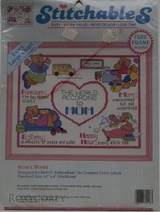 Dimensions Stitchables Mom's World Counted Cross Stitch Kit 72118 NIP - Picture 1 of 2
