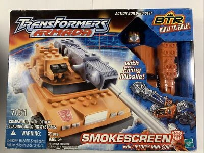 2003 Transformers Armada Smokescreen BTR Built to Rule Building Set 7051 New - Image 1 of 4
