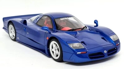 GTSpirit 1/18 - Coche de carretera Nissan R390 GT1 1997 coche modelo de resina azul Foto 1 de 4