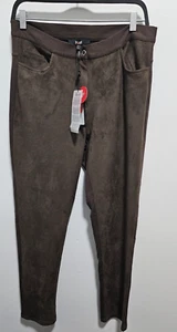 Yest Women Ornika Soft Suede Feel Brown Pants size 8 - Foto 1 di 7