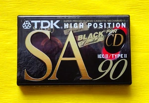 1x TDK SA 90 "Black Limited" Cassette Tape 1995 + OVP + SEALED + - Picture 1 of 2