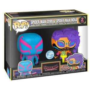 Blister 2 figuras POP Spider-Man - Spider-Man 2099 & Spider-Man India Exclusive - Imagen 1 de 2