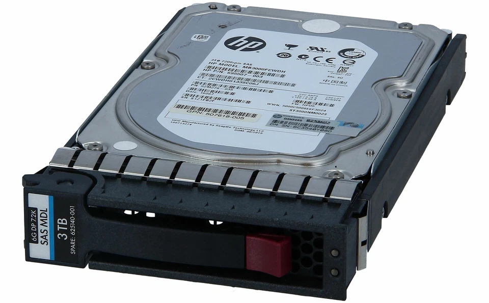625140-001 HP 3TB SAS 3.5" 7200RPM DP MDL Hard Drive 625031-B21 - Image 1 of 1