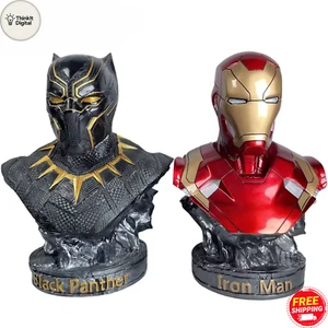 Iron Man Panther Bust Figure 16cm PVC | Marvel Avengers Statue Collectible - Photo 1/8
