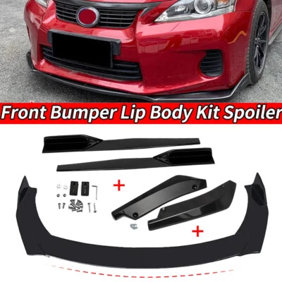 For Lexus CT 200h 2011-2022 Car Front Bumper Lip Chin Spoiler Splitter Body Kit Foto 1 de 4