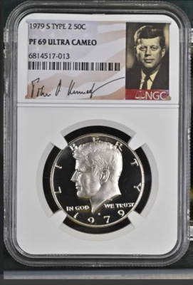 1979 S Type 2 Kennedy 50C NGC PF 69 Ultra Cameo - Image 1 of 2