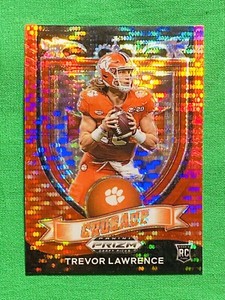2021 Prizm Draft Picks Trevor Lawrence Crusade Red Pulsar #161 Clemson/Jaguars