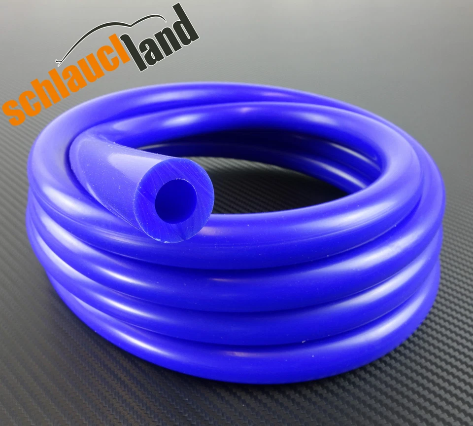 SCHLAUCHLAND 1m Unterdruckschlauch ID 12mm blau *** Silikonschlauch vacuum hose Verbinder LLK