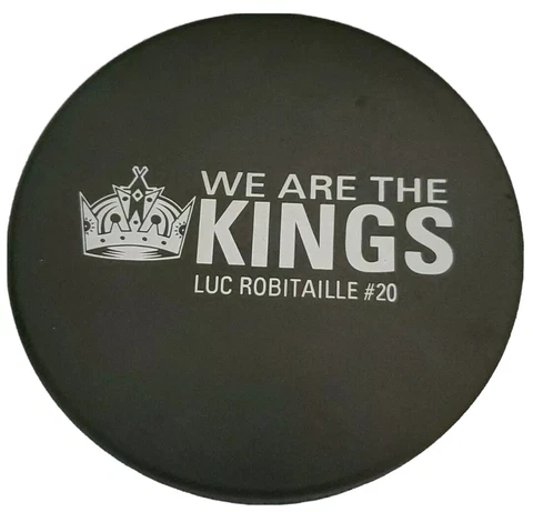 LUC ROBITAILLE #20 LOS ANGELES KINGS VINTAGE NHL OFFICIAL PUCK SHADOW LOGO 🇨🇳 Cover