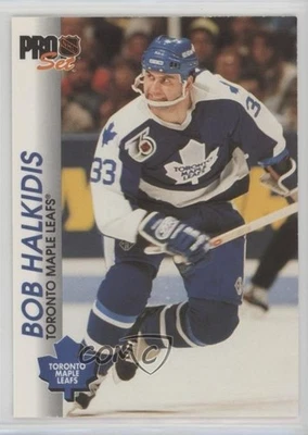 1992-93 Pro Set Bob Halkidis #190 Rookie RC - Image 1 of 2