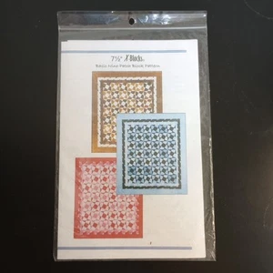 7.5" X-Blocks Quilt Pattern Quilt Queen Designs Basic Nine-Patch Block - Picture 1 of 6