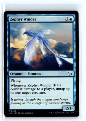 FOIL Zephyr Winder March of the Machine – MTG Magic the Gathering Card - Image 1 of 4