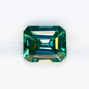 3.08 Ct Grand look Perfect Octagan 9.4 x 8.7 MM Blue Moissanite - Picture 1 of 5