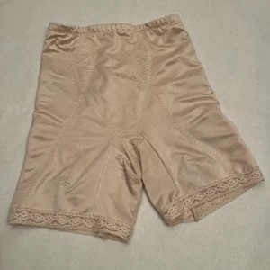 Vintage Flexees beige langes Bein Gürtel mit Strumpfband Größe Large - Bild 1 von 5