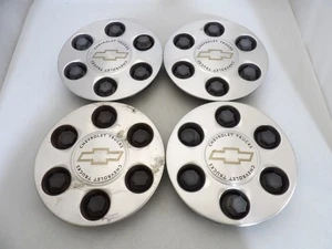 Set of 4 OEM 1999 2000 2001 02-2008 Chevy Silverado Avalanche Tahoe Center Caps - Picture 1 of 10