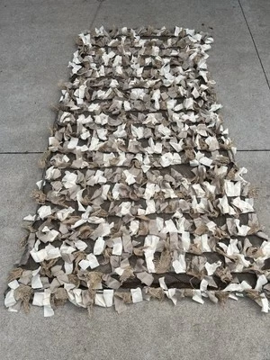 Camo Hunting 3D Concealment Blanket - Light Colored Tan - Sewn In Straps - Image 1 of 4
