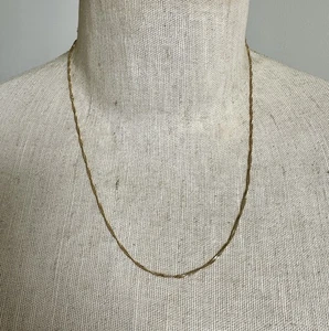 14k Gelbgold Twist Kette Halskette 20" lang - Bild 1 von 5